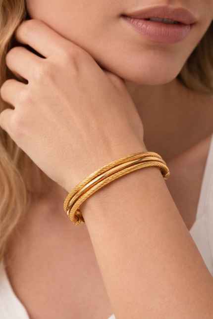 Aurora Twist Open Cable Kada